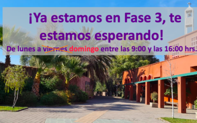 ¡Ahora, en fase 3, te recibimos todos los días!