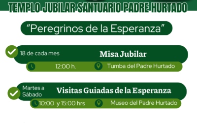Peregrina al Santuario Padre Hurtado, ¡templo jubilar de la esperanza!