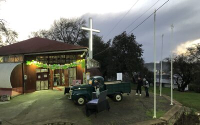 Alegría y devoción en Florida ante la visita de Camioneta Verde y Reliquias de San Alberto Hurtado