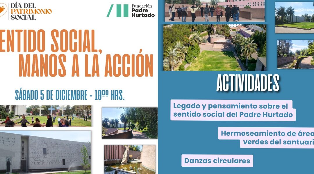 Fundación Padre Hurtado invita a vivir una experiencia de voluntariado en el Día del patrimonio social