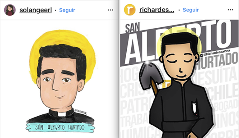 El Padre Hurtado se tomó la redes sociales